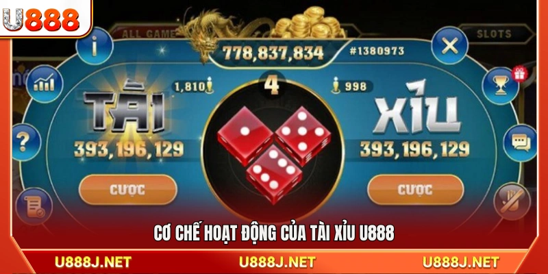 Nguyên lý vận hành của trò chơi tài xỉu U888